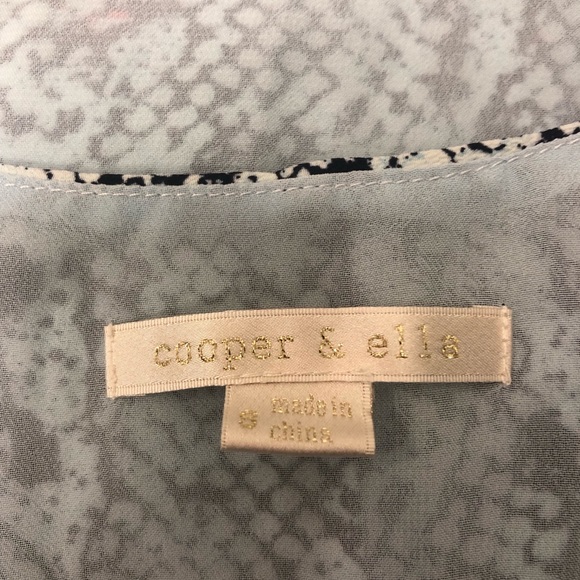 Layered Light Blue Snakeskin Mini Dress - Picture 5 of 7